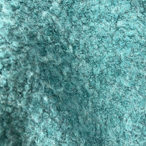 ASOS Green Wool-Blend Textured Zip Bomber Cardigan Jacket – Size 8 - Picture 6 of 10